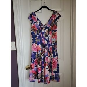 Floral Donna Karan dress